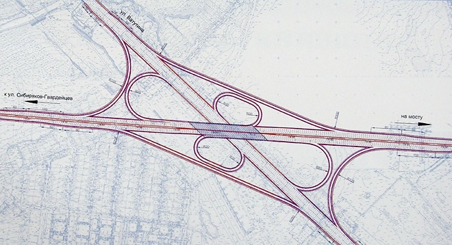 Проект бугринского моста с развязками полный