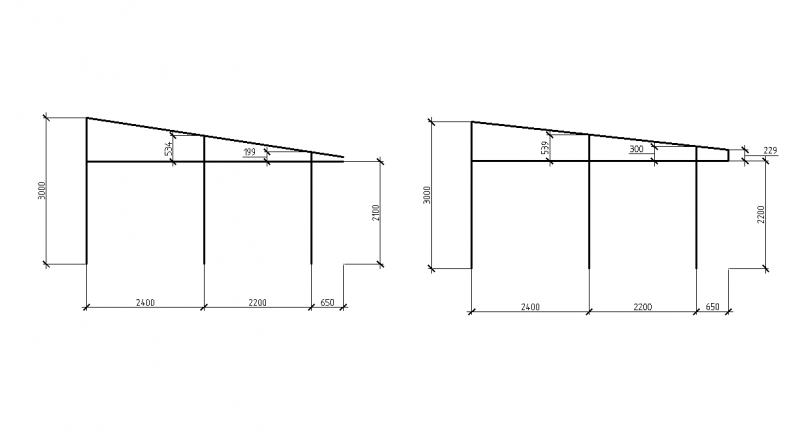Чертеж односкатной. Навес односкатный чертеж с размерами. Козырек односкатный чертеж. Односкатный навес из профильной трубы 2700-5400.