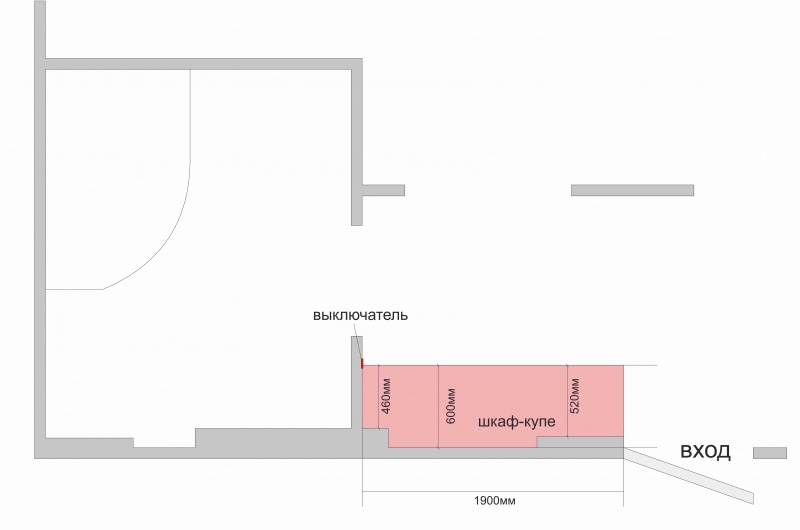 Переносим выключатель со стены на шкаф