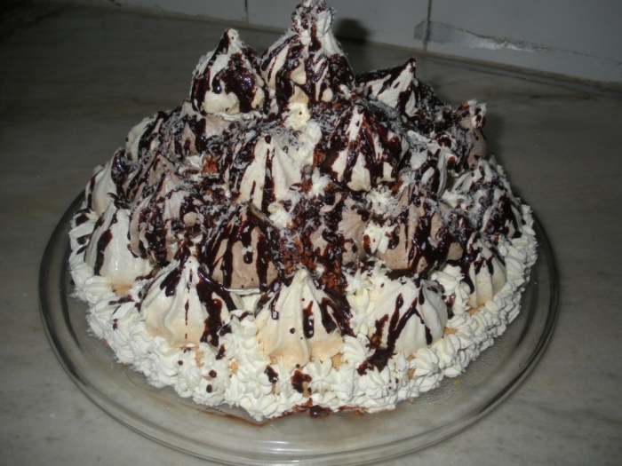 Торт «Графские развалины» с безе – пошаговый рецепт приготовления с фото